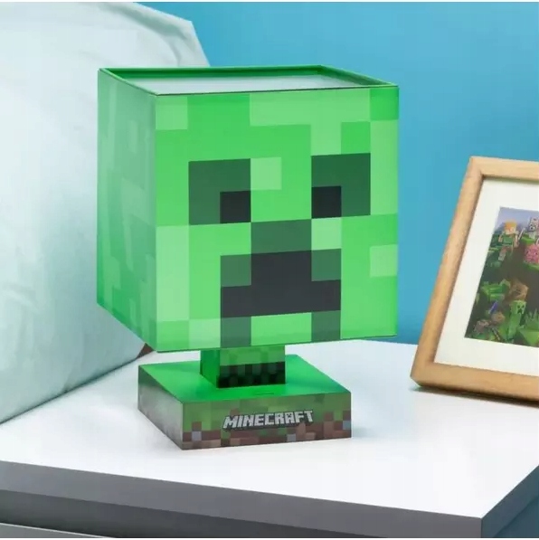 DUŻA LAMPKA MINECRAFT CREEPER USB z KLOSZEM / 26cm Rodzaj lampka