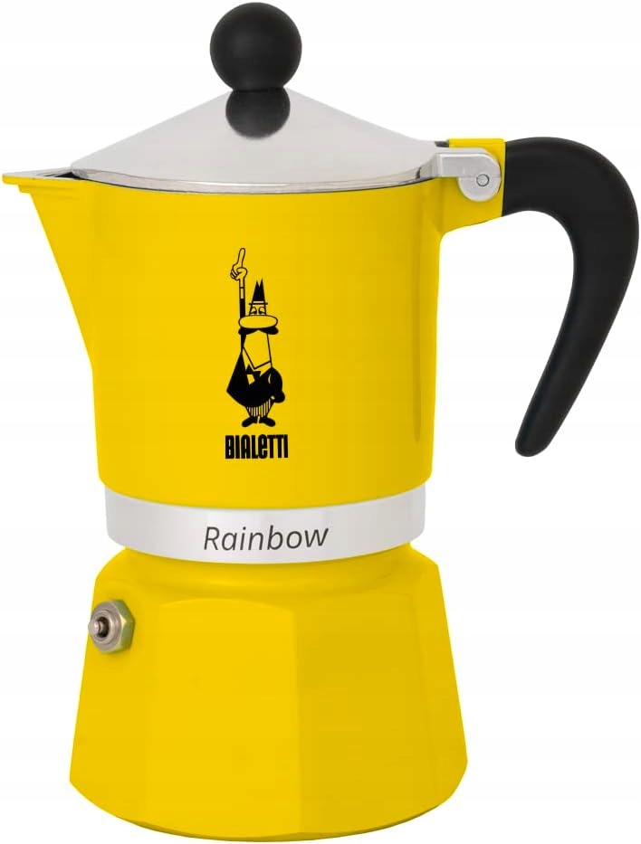 Bialetti Rainbow Makinetka 6 šálků Žlutá hliníková