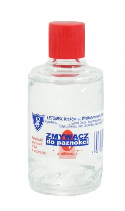 

Zmywacz 50ml Letomex szkło Acetonowy Kosmetyczny