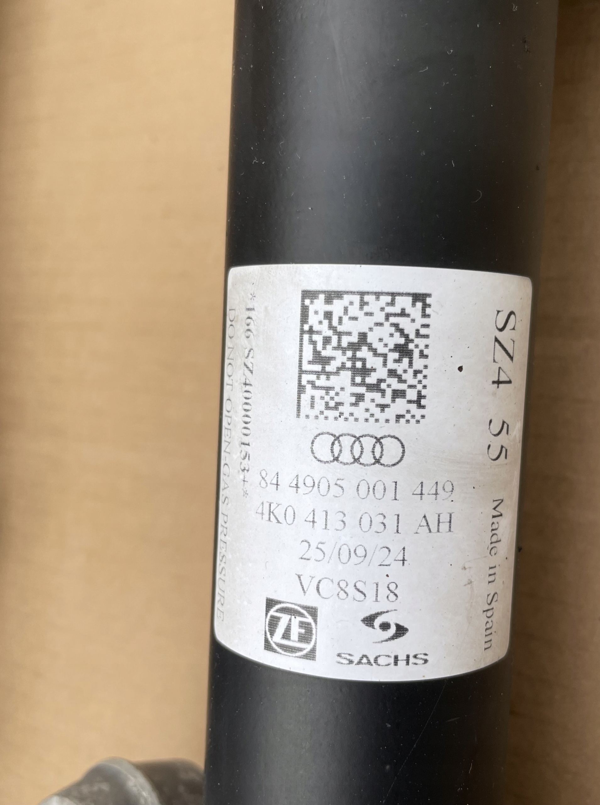 shock absorber front 4K0413031AH AUDI A6 C8 A7 as new original 2024 ROK