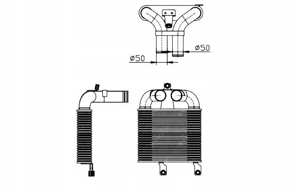 NRF INTERCOOLER 8980886850 Producent części NRF
