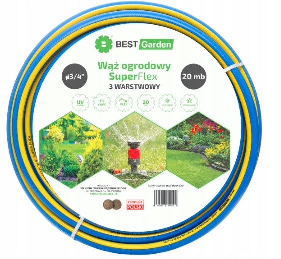 

Wąż Ogrodowy 3/4” 20m Flex Best Garden