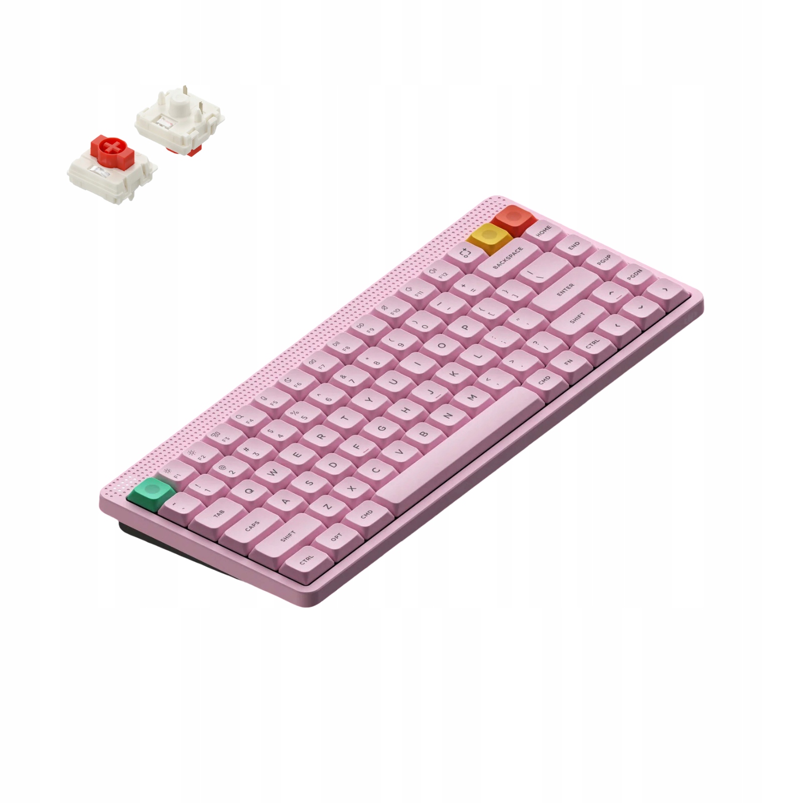 NuPhy Node 75 Klawiatura Bezprzewodowa Niskoprofilowa Mechaniczna Różowa