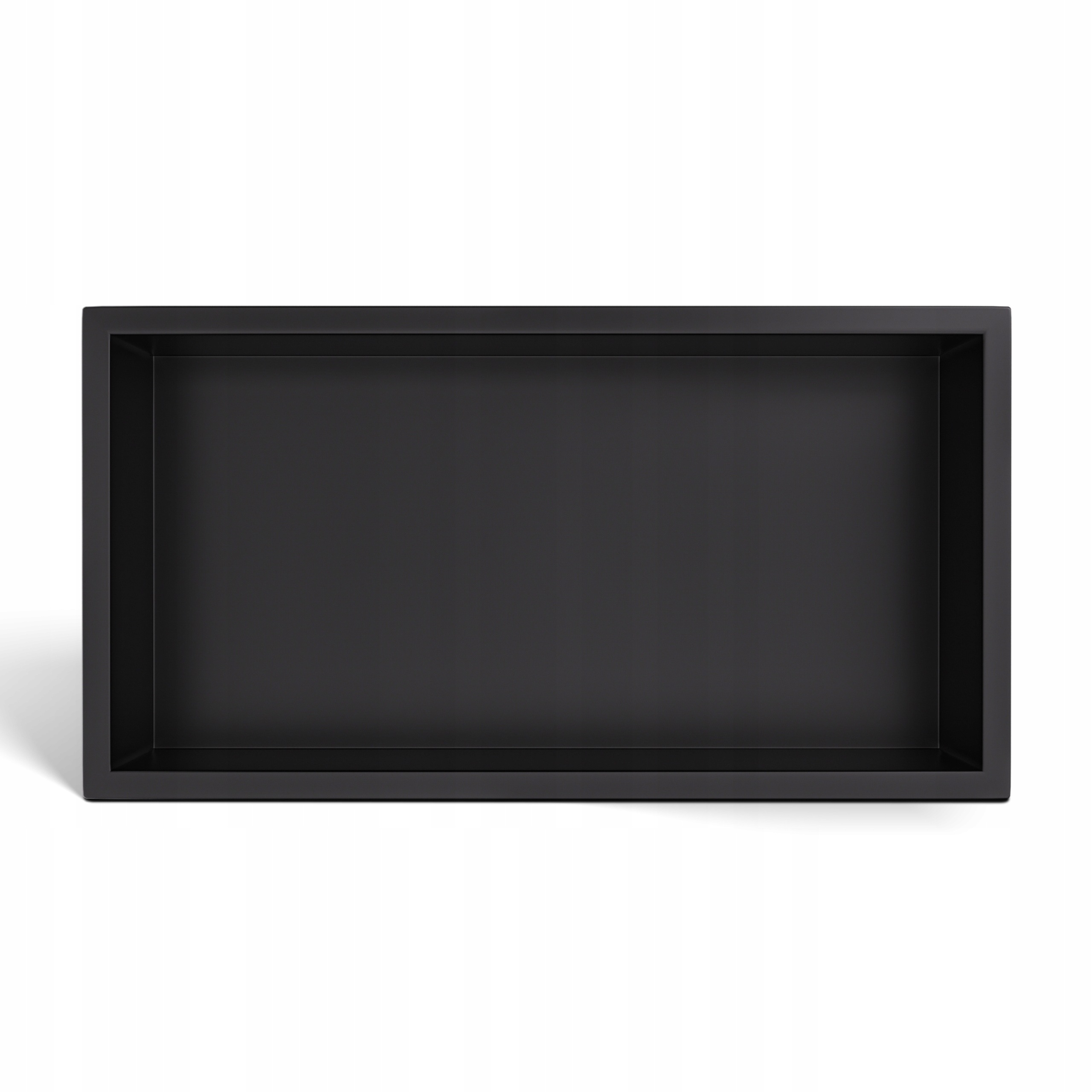 Kúpeľňová Vstavaná Polica Q-box 1 Podomietková Čierna 60x30x10 cm Aquauno