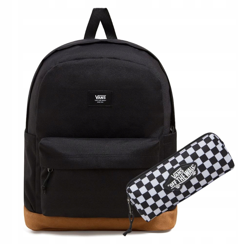 Sada batoh Vans Old Skool Sport black penál černo/bílý