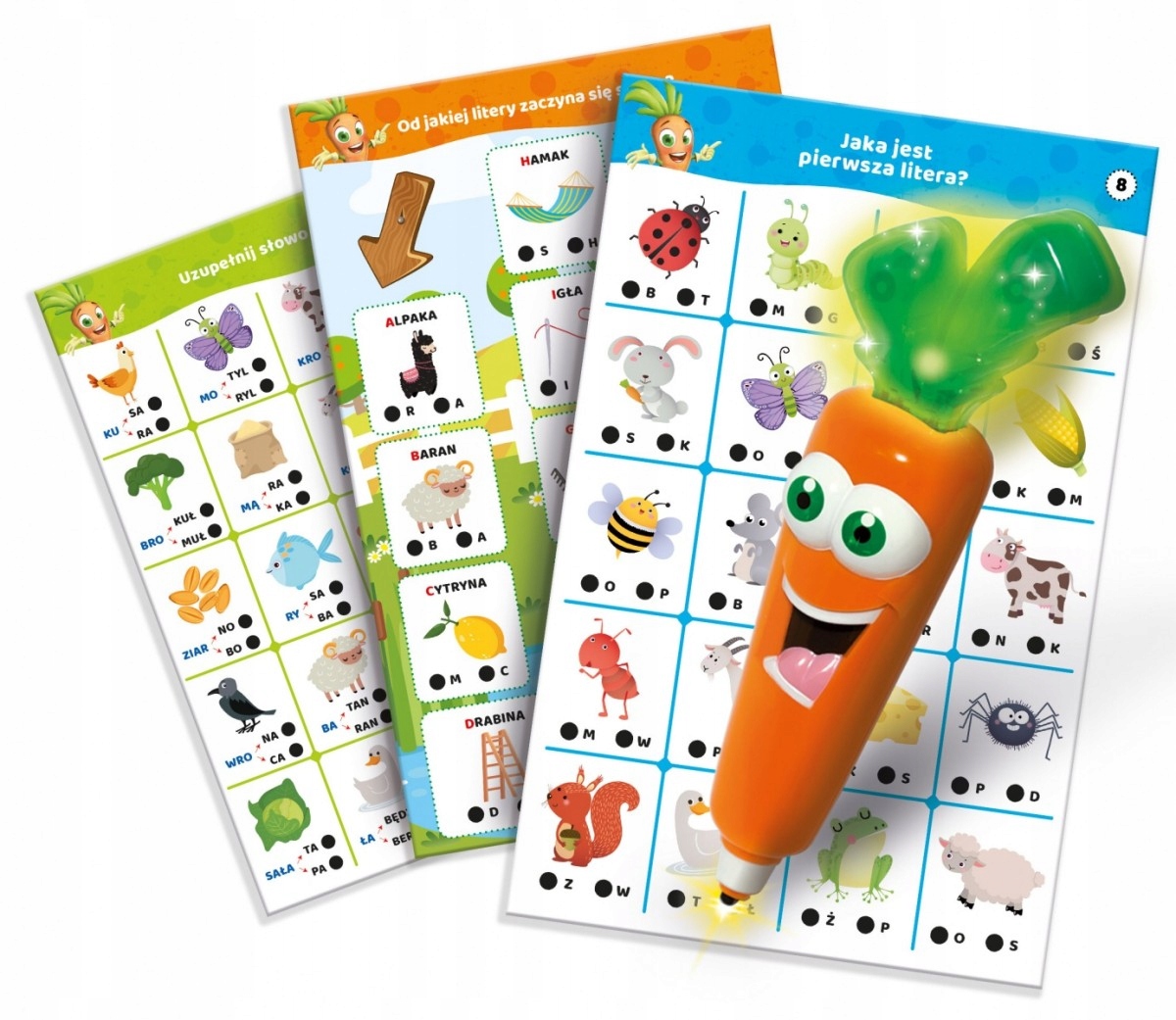 LISCIANI Gra Carotina 500 pytań - Farma Materiał karton papier