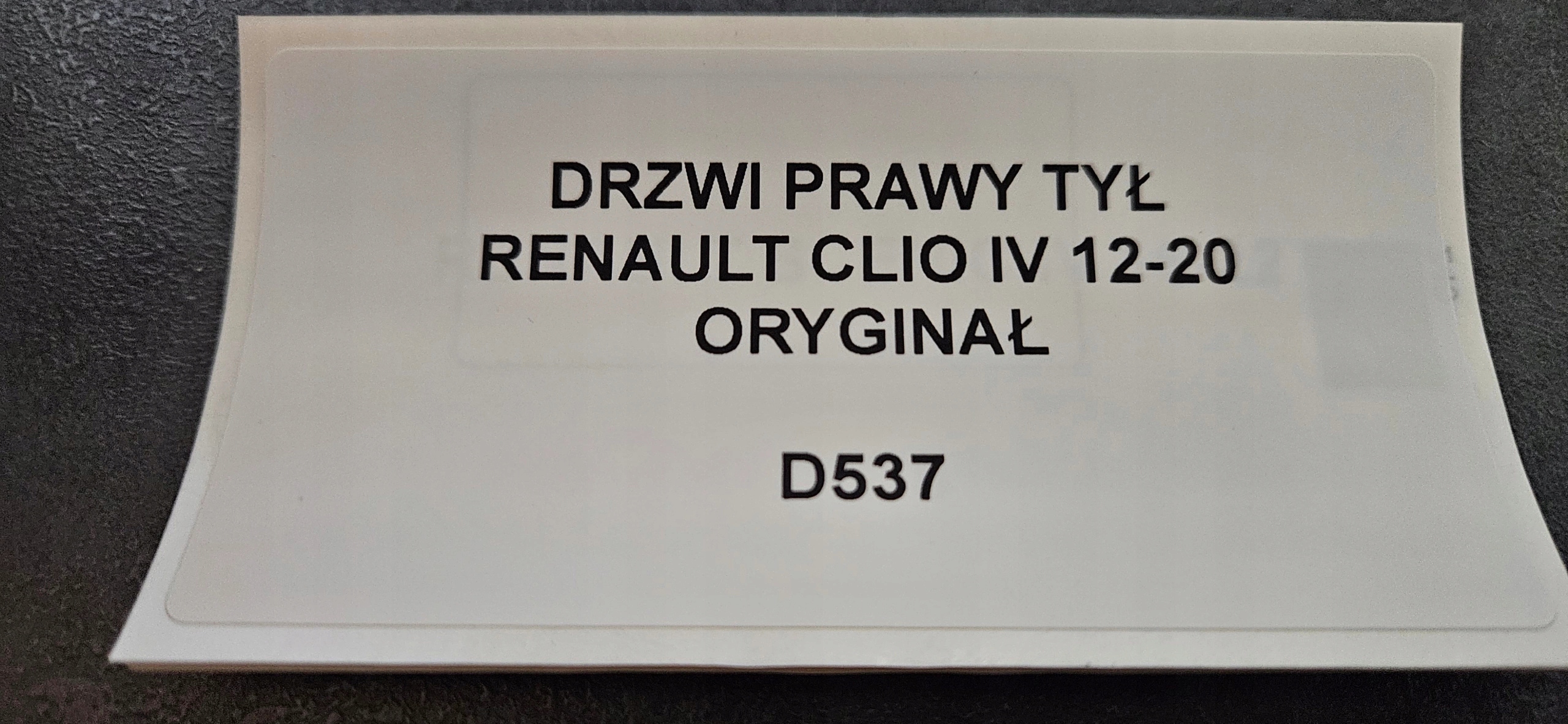 tür rechts heck RENAULT CLIO IV HB 12-20 original