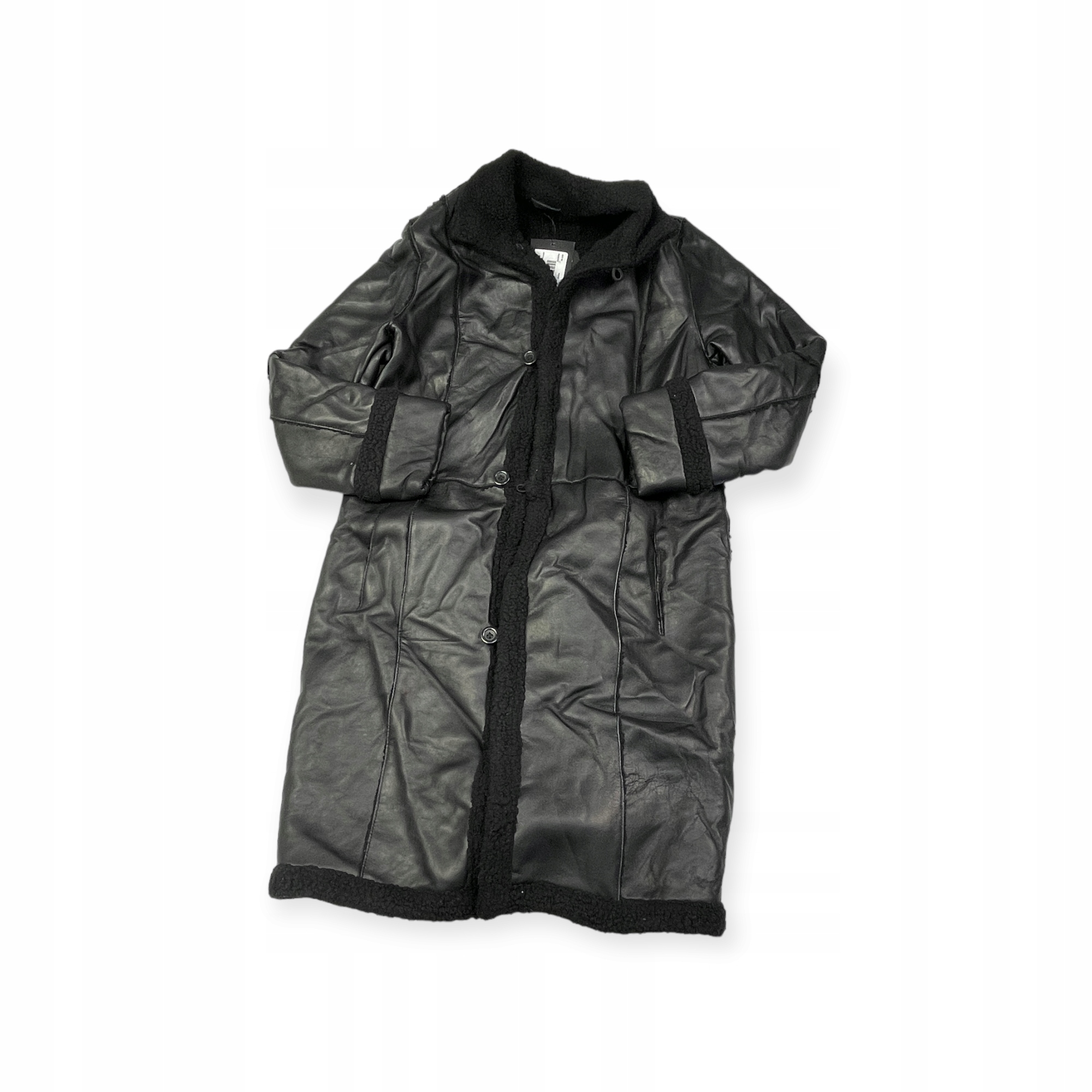 Dámská černá kožená bunda Real Leather XL