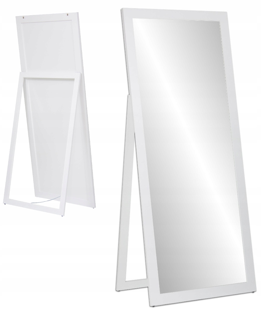

Duże lustro Stojące w ramie 160x70 białe