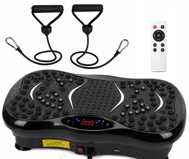 Vibrační plošina s masáží 120 úrovní – domácí trénink fitness