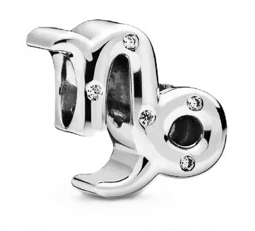 Charms Pandora 798423C01 Zodiac Lesklý Kozoroh Stříbrný Zirkony