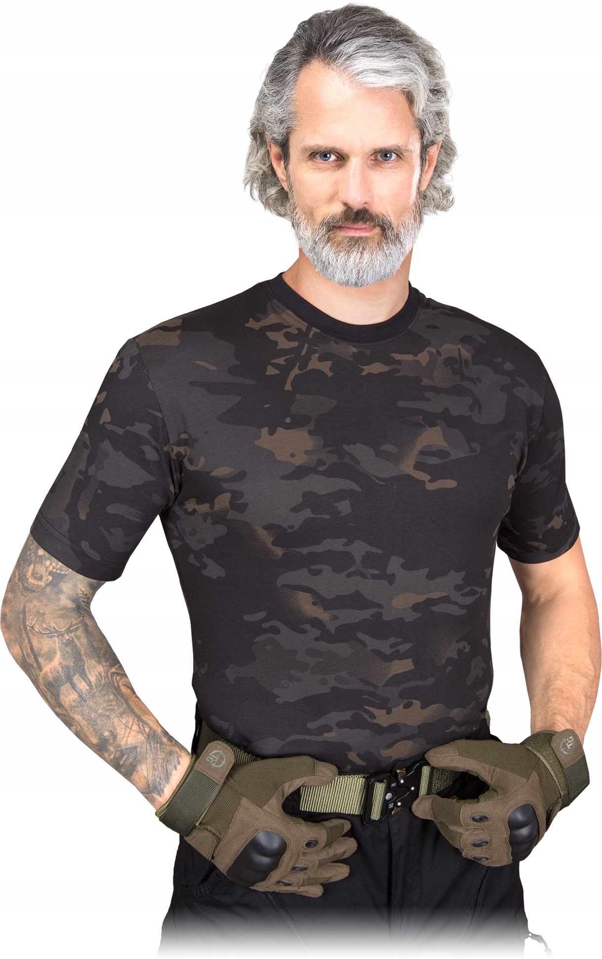 T-shirt z krótkim rękawem Reis Tg Tarnung Dmo r. 3XL
