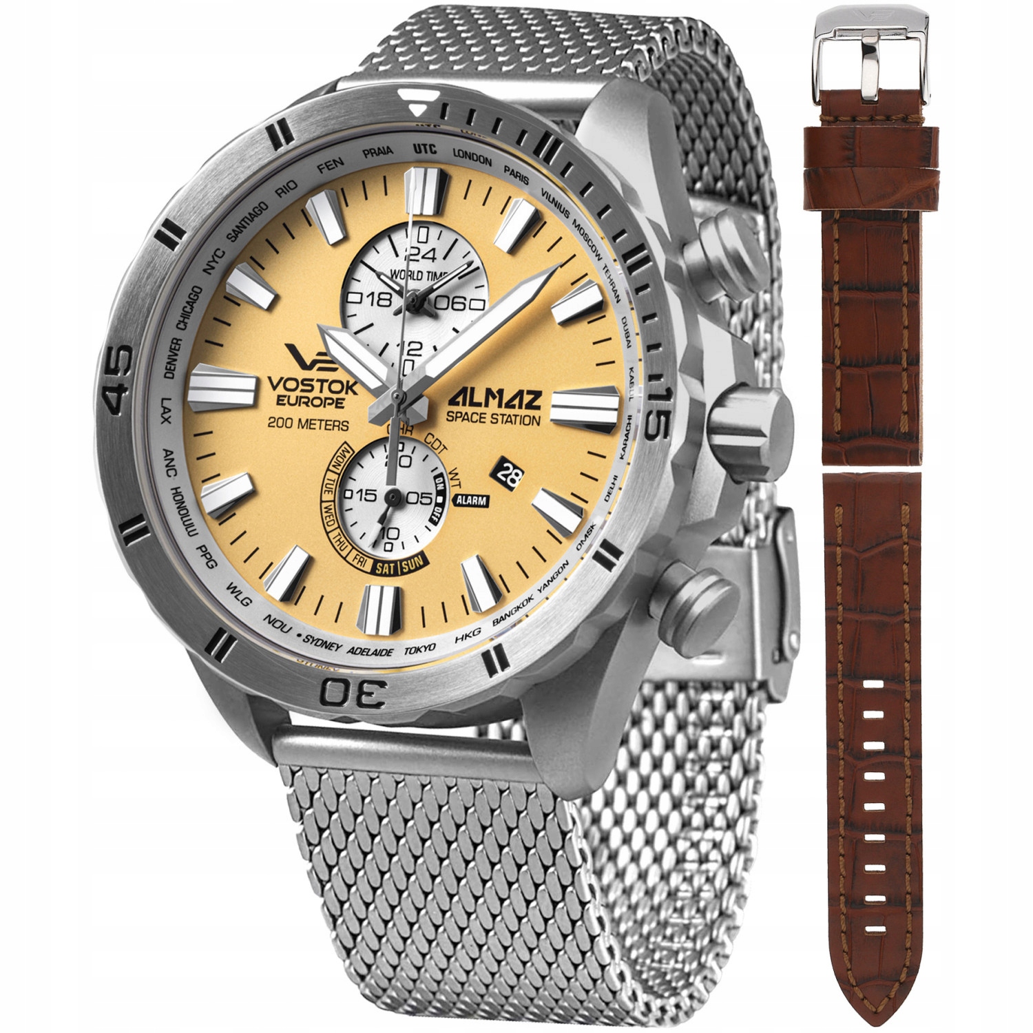 Pánské Hodinky Vostok Europe YM8J-320A655B stříbrné
