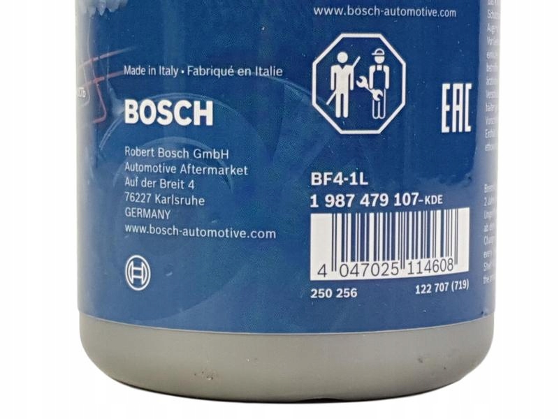 BOSCH PŁYN HAMULCOWY DOT-4 DOT 4 1000ML 1L Pojemność opakowania 1 ml
