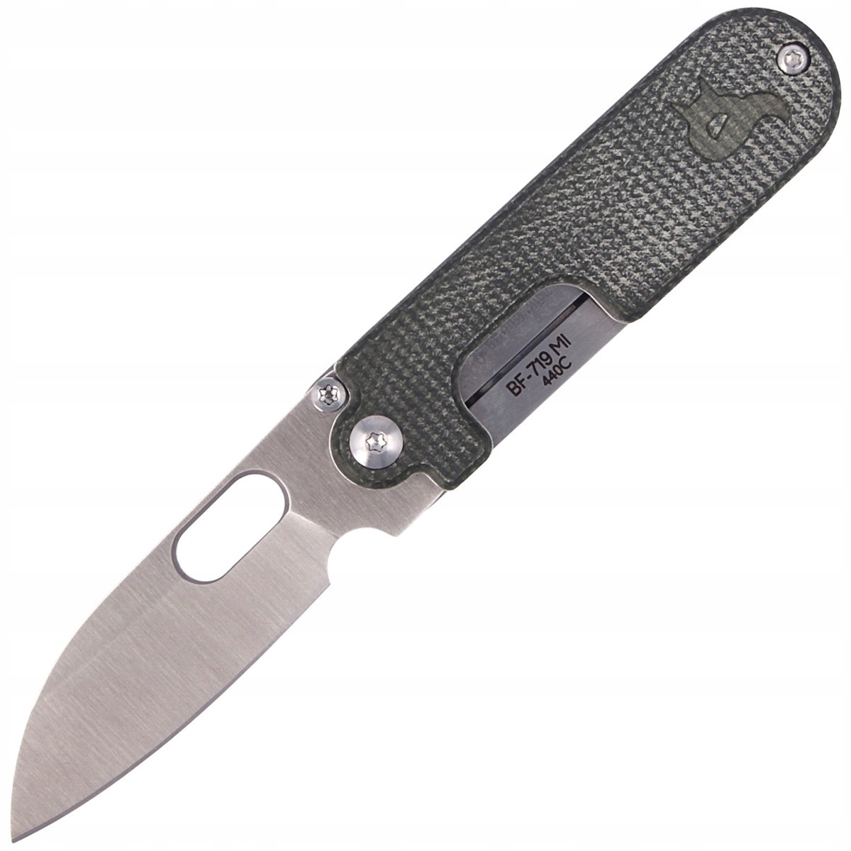 Nůž BlackFox Bean Gen2 Green Micarta, Satin by (BF-719 MI)
