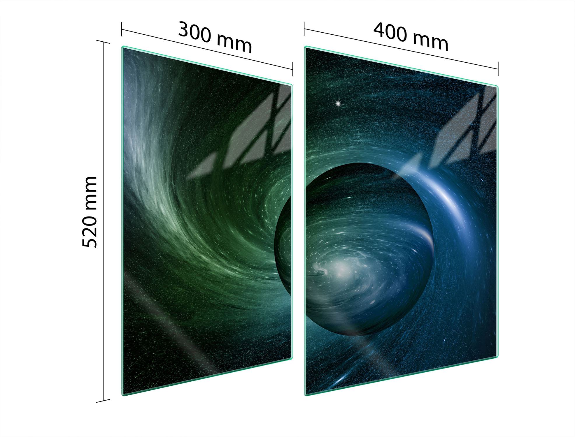 Skleněná Ochranná Deska Na Sporák 70x52 Kosmos Tvrzené Sklo