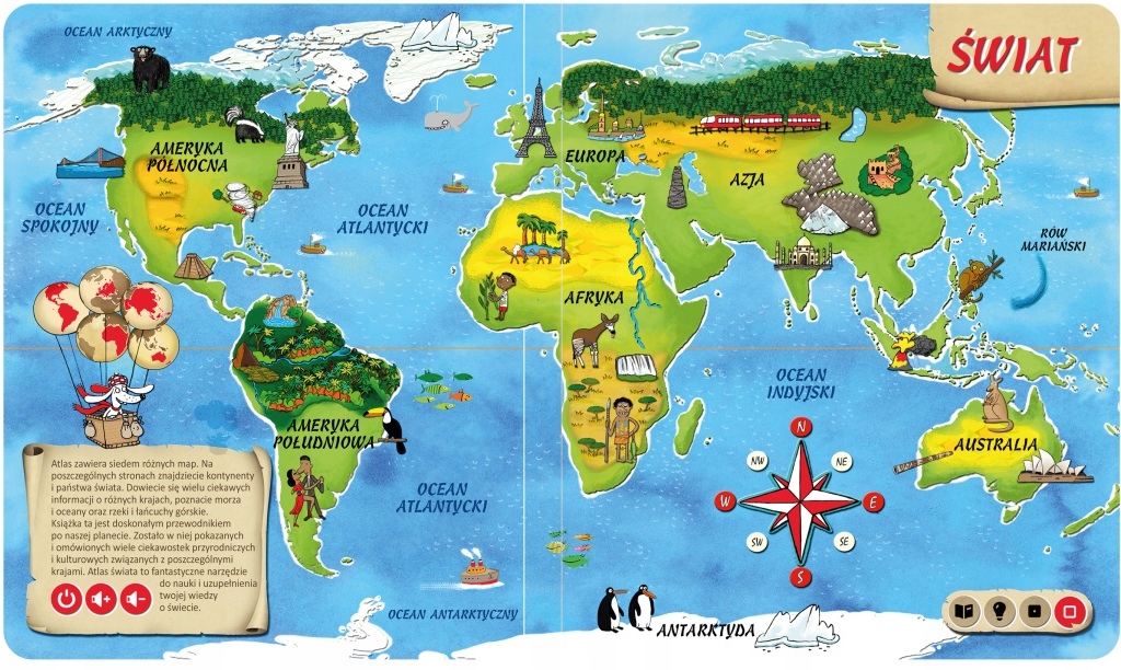 Czytaj z Albikiem Książka | Atlas Świata Autor Tereza Kocová