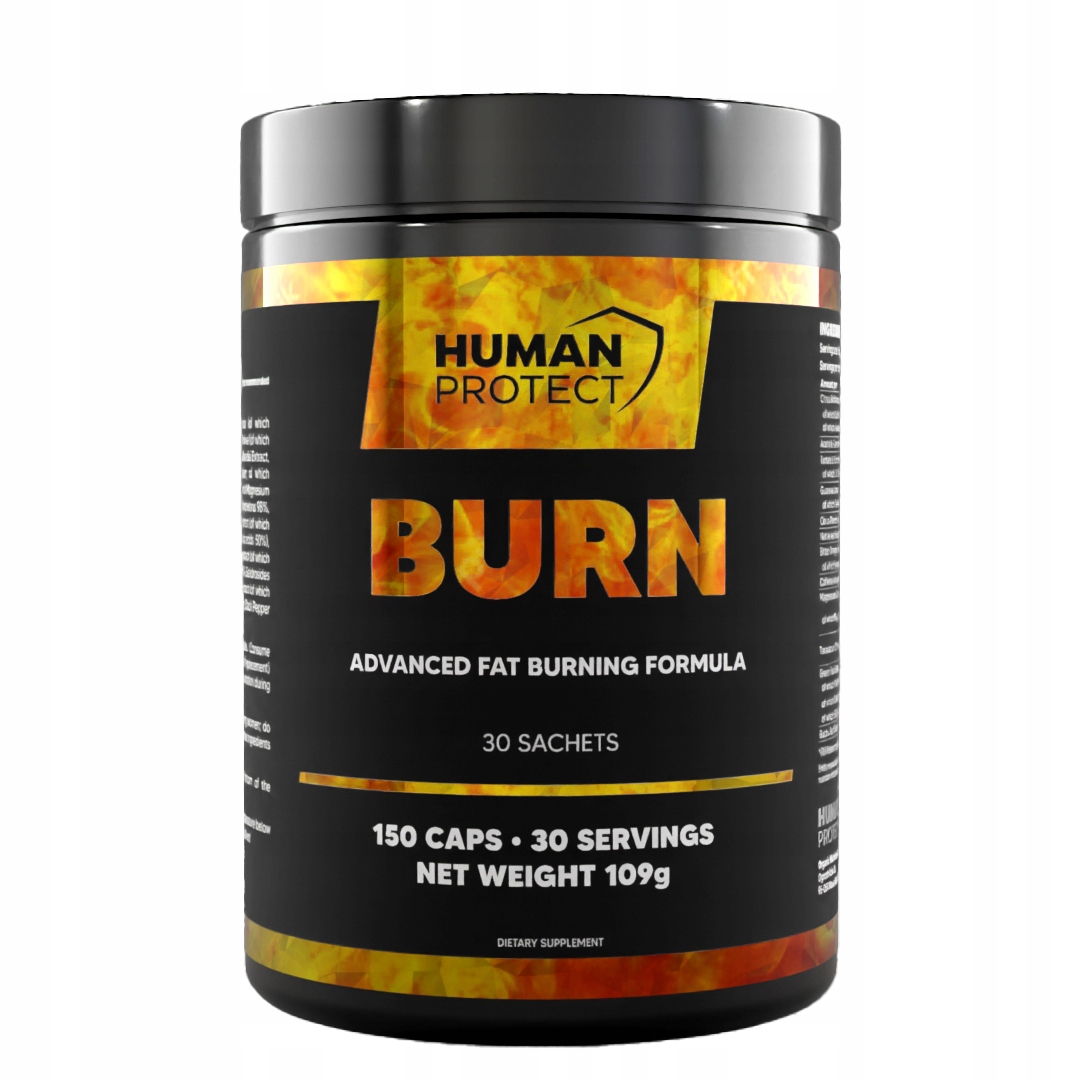 Human Protect Burn Fat Burner 30 sáčků. Silný Spalovač Tuků