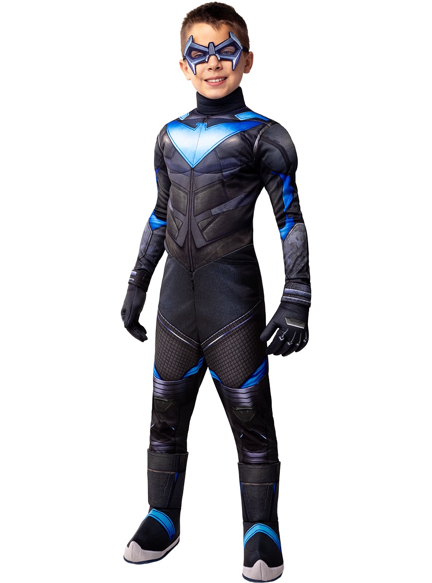 Funidelia Strój Nightwing dla dzieci Rycerze Gotham 3-4 lat
