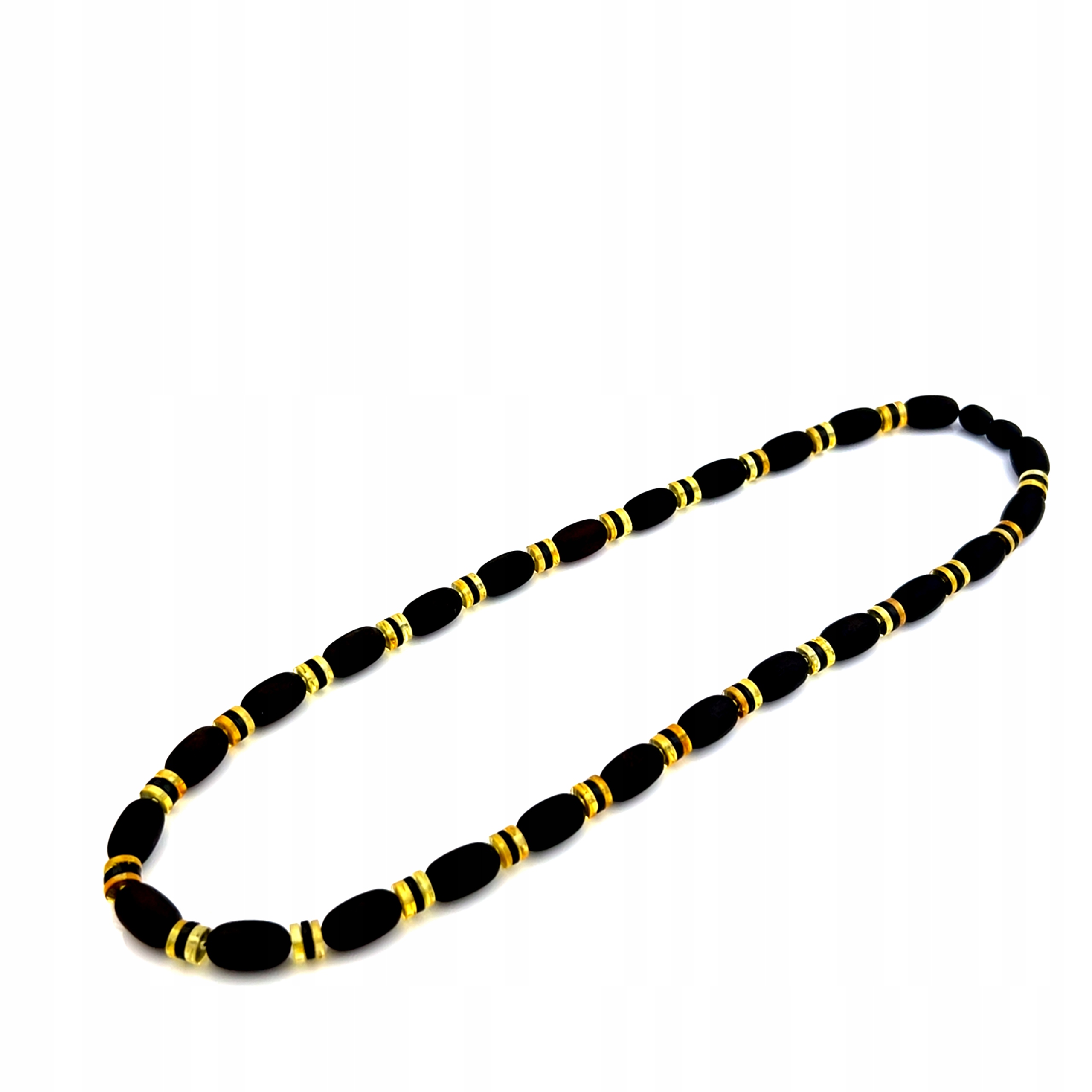 Náhrdelník z jantaru, jantarové korálky, pánské šperky pro muže