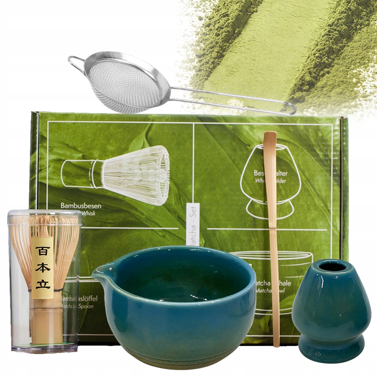 Matcha ruošimo rinkinys su japoniškais priedais dovanai