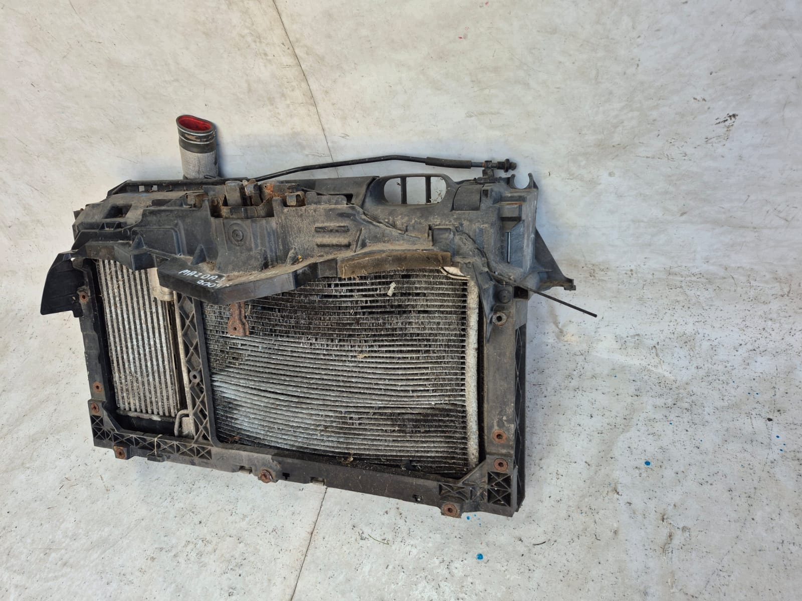MAZDA 2 DE 1.6 HDI 07- front body wall front pillar iron