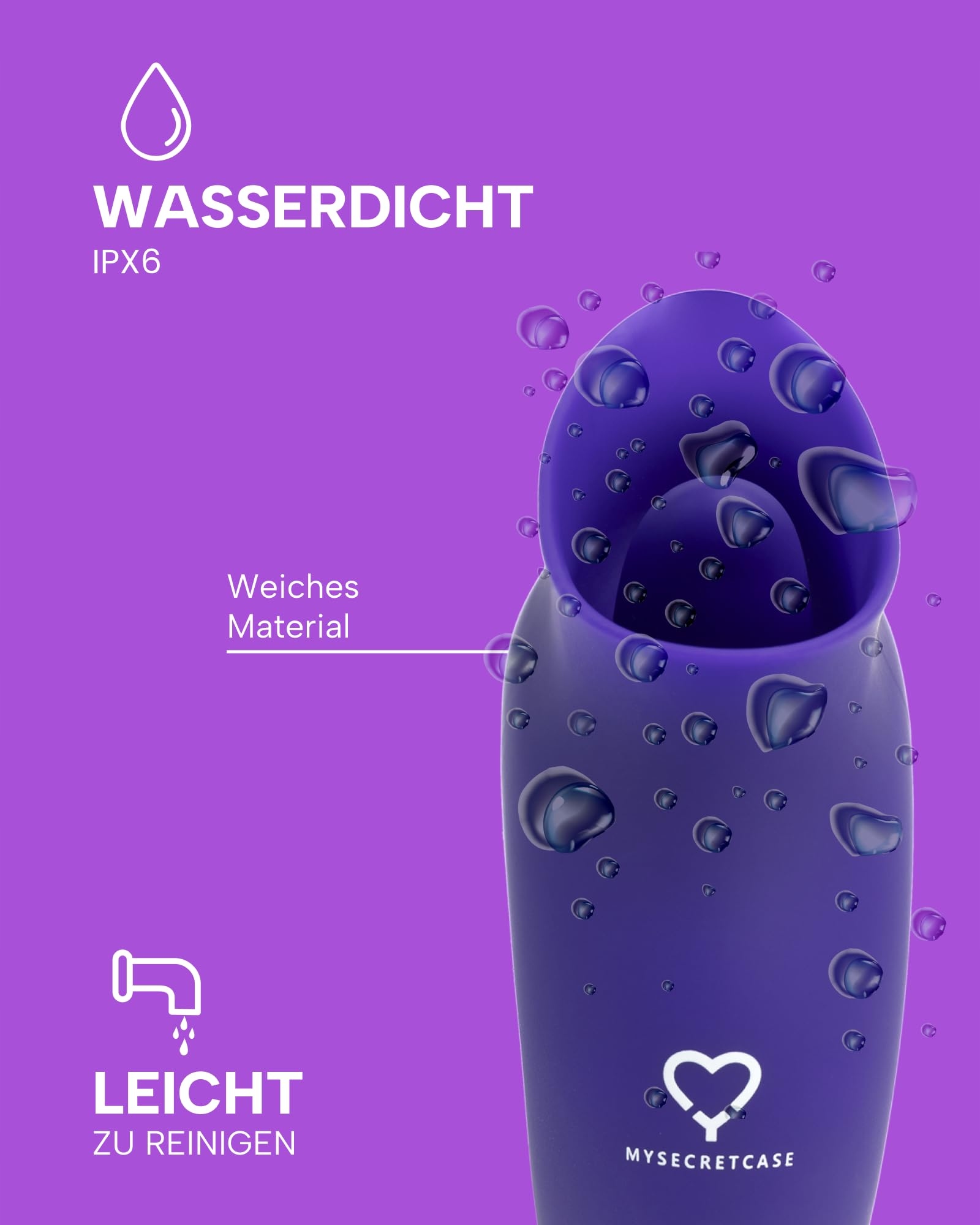 MYSECRETCASE Zestaw Wibratorów Dla Kobiet Stymulator Klitorisu 9 Trybów USB — miniatura 4