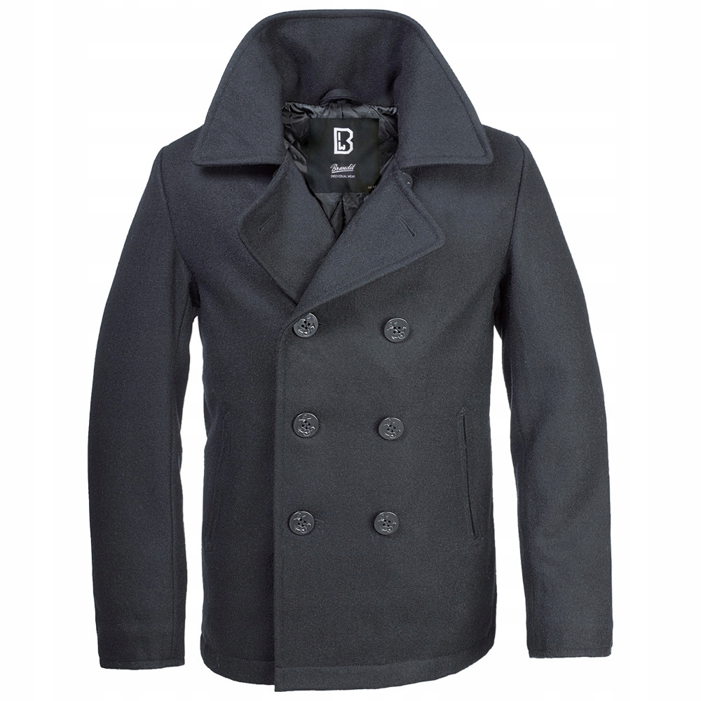 Brandit kabát pánský 3109.2 Pea Coat M černá