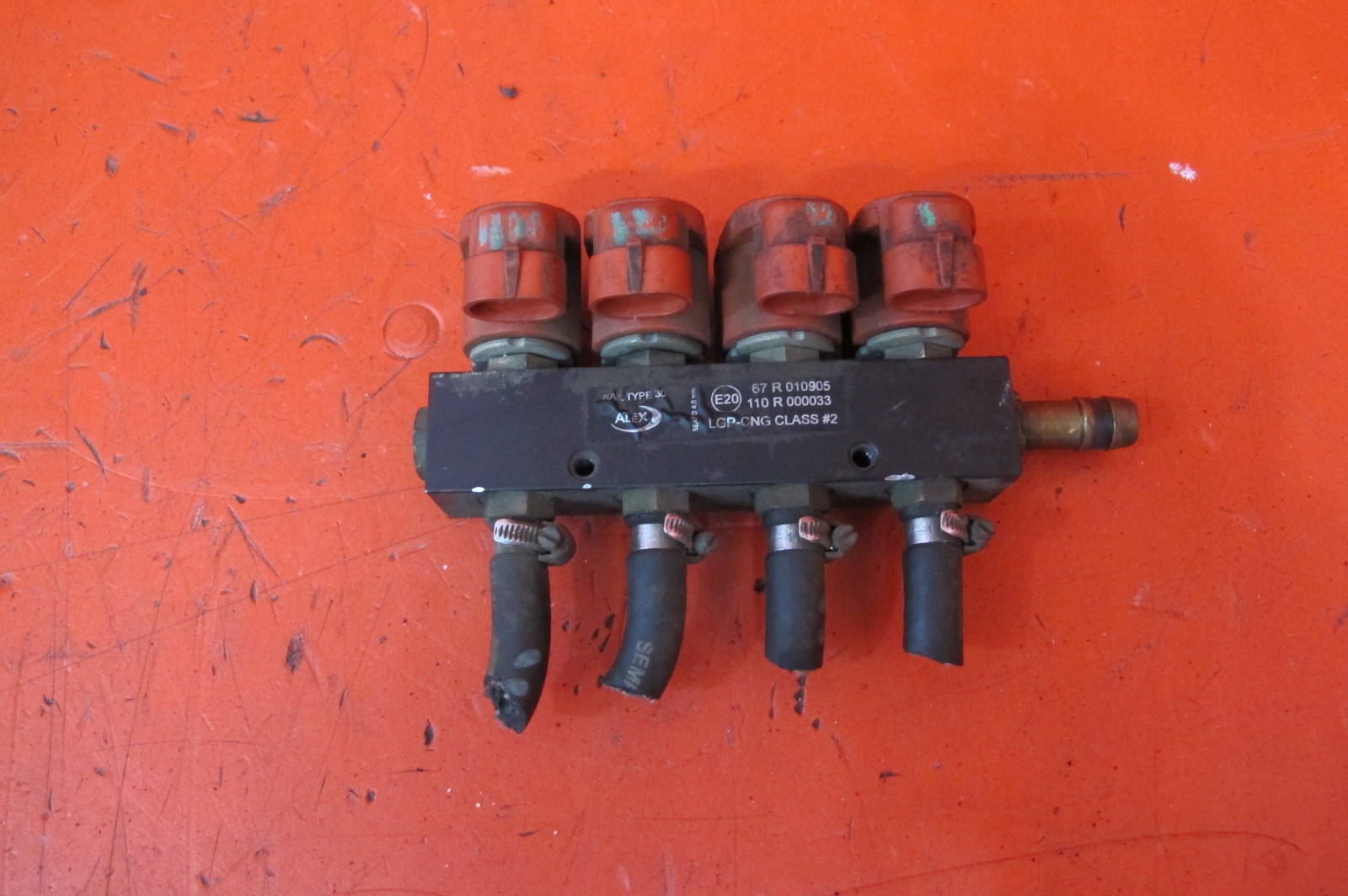 injection ramp injectors gas LPG ALEX 67R-010905