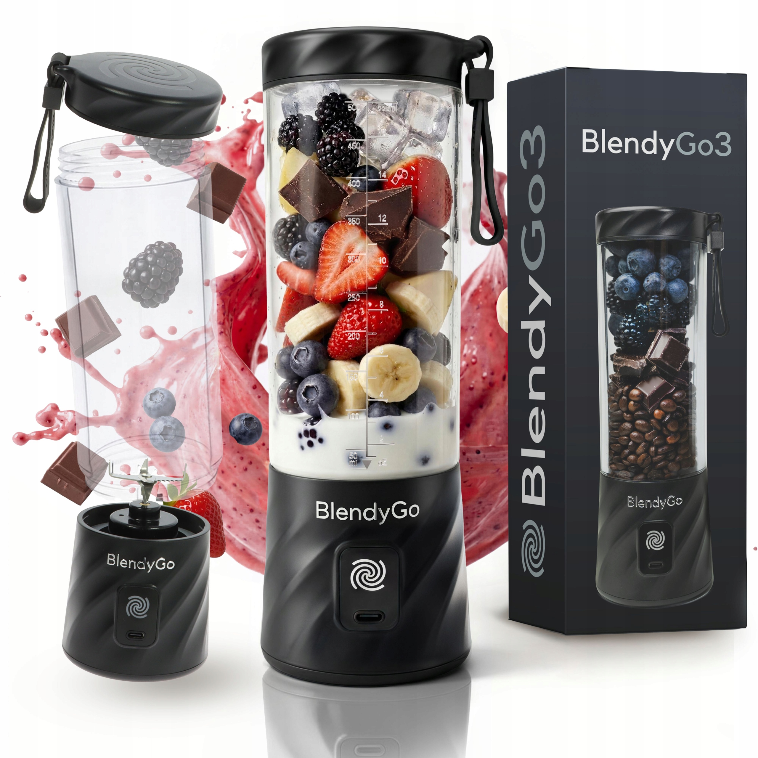 Originální mixér BlendyGo 3 – Bezdrátový Usb Narozeninové Odměny