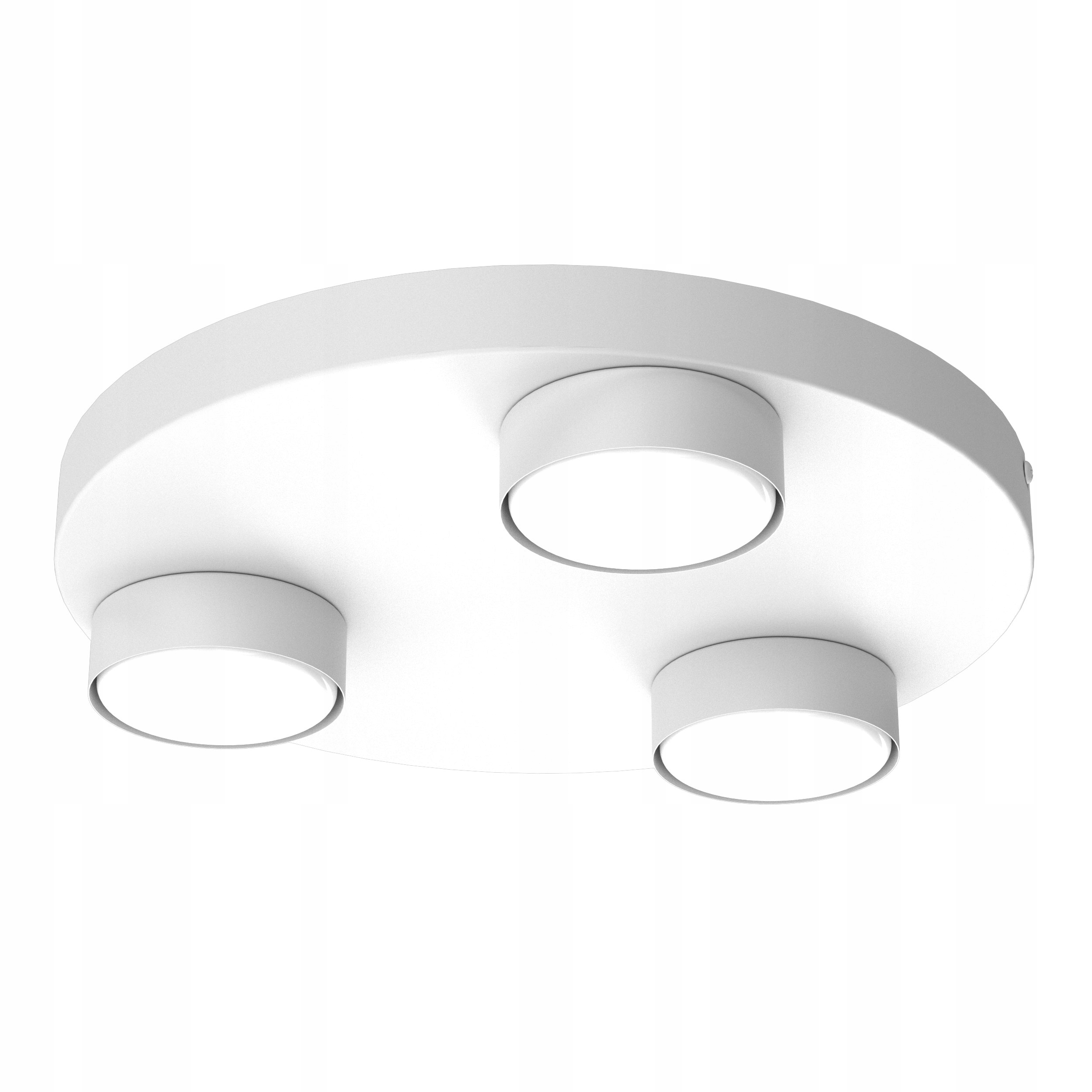 Lampa sufitowa plafon Alfa na kole 3x GX53 Led biała