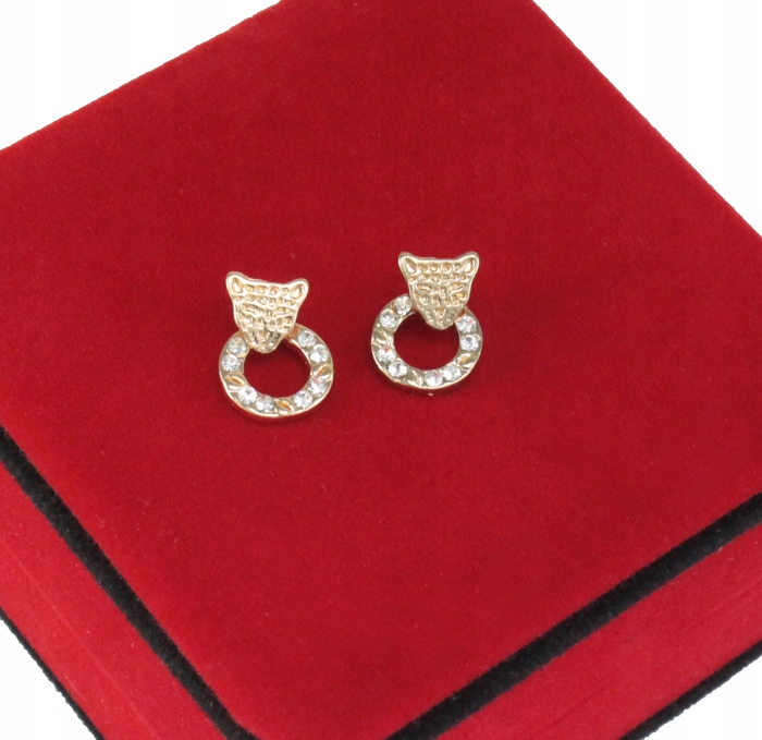 

Kolczyki Na Sztyfcie Złote Tygrysy