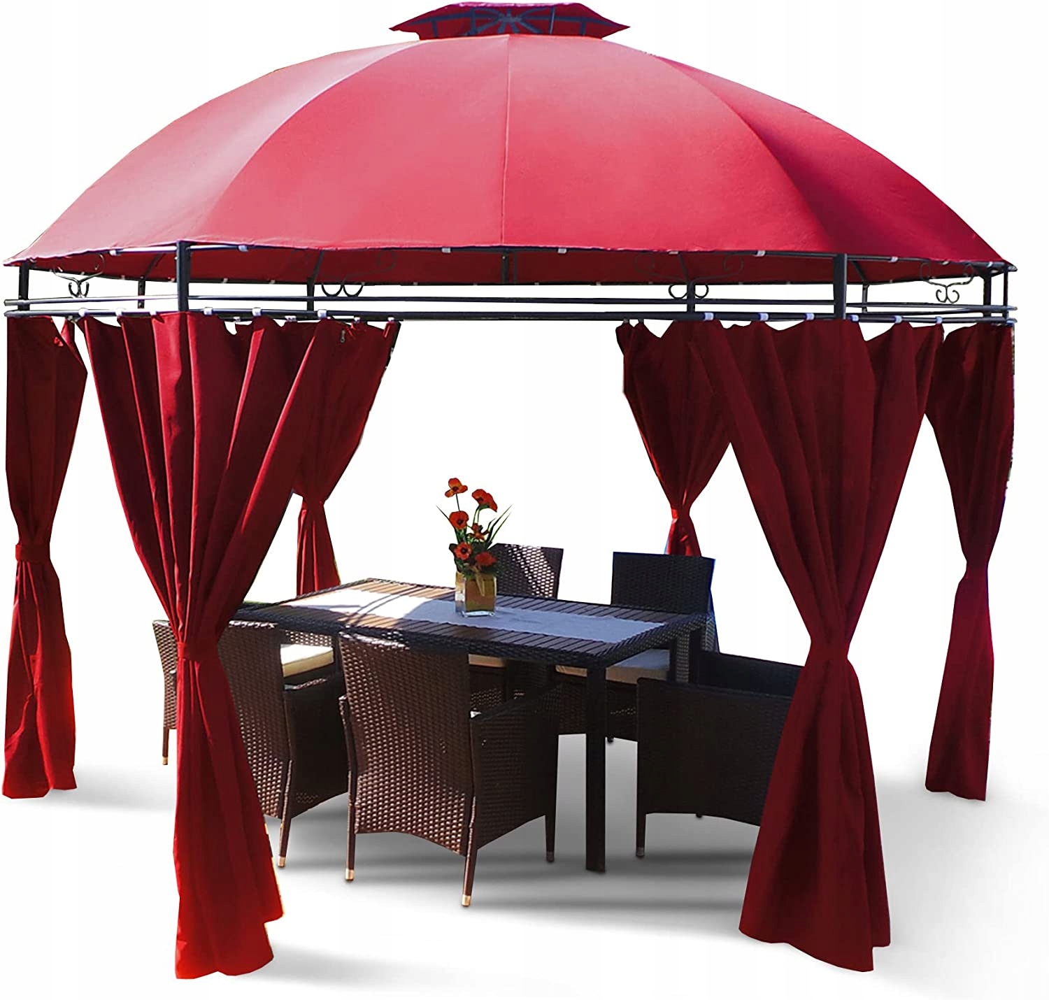 LAVO PAWILON OGRODOWY NAMIOT KOLOR CIEMNOCZERWONY SWING & HARMONIE