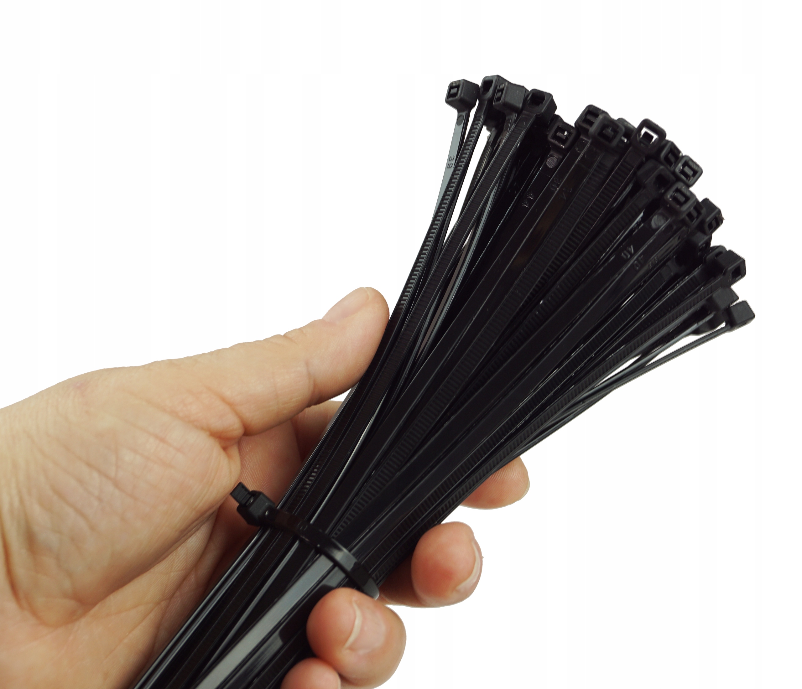 MOCNE OPASKI ZACISKOWE KABLOWE TRYTKI TRYTYTKI CZARNE TAŚMA 4,8x350 100 SZT Szerokość 4.8 mm