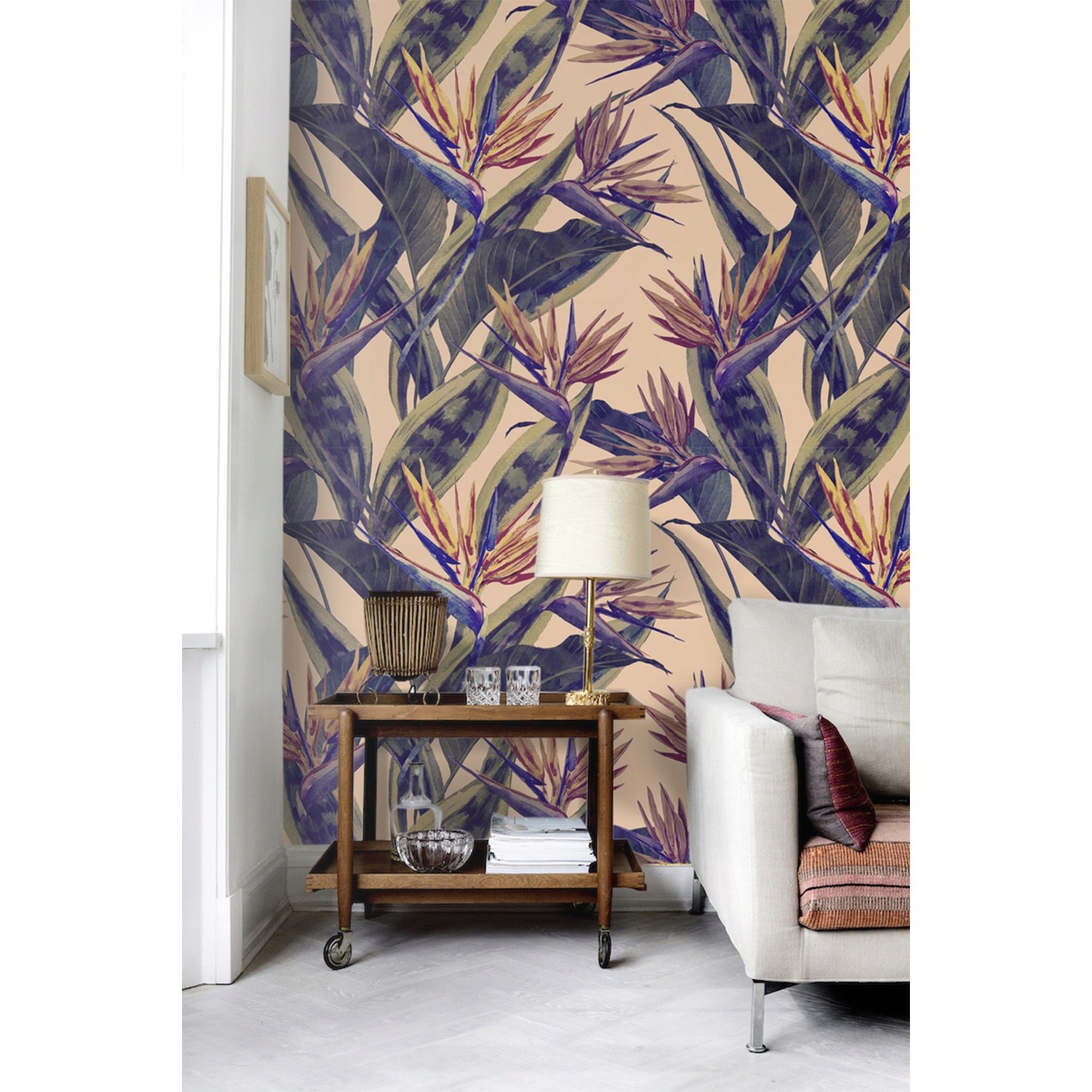 

Tapeta ścienna Akwarele tropikalne liść 208x146 cm