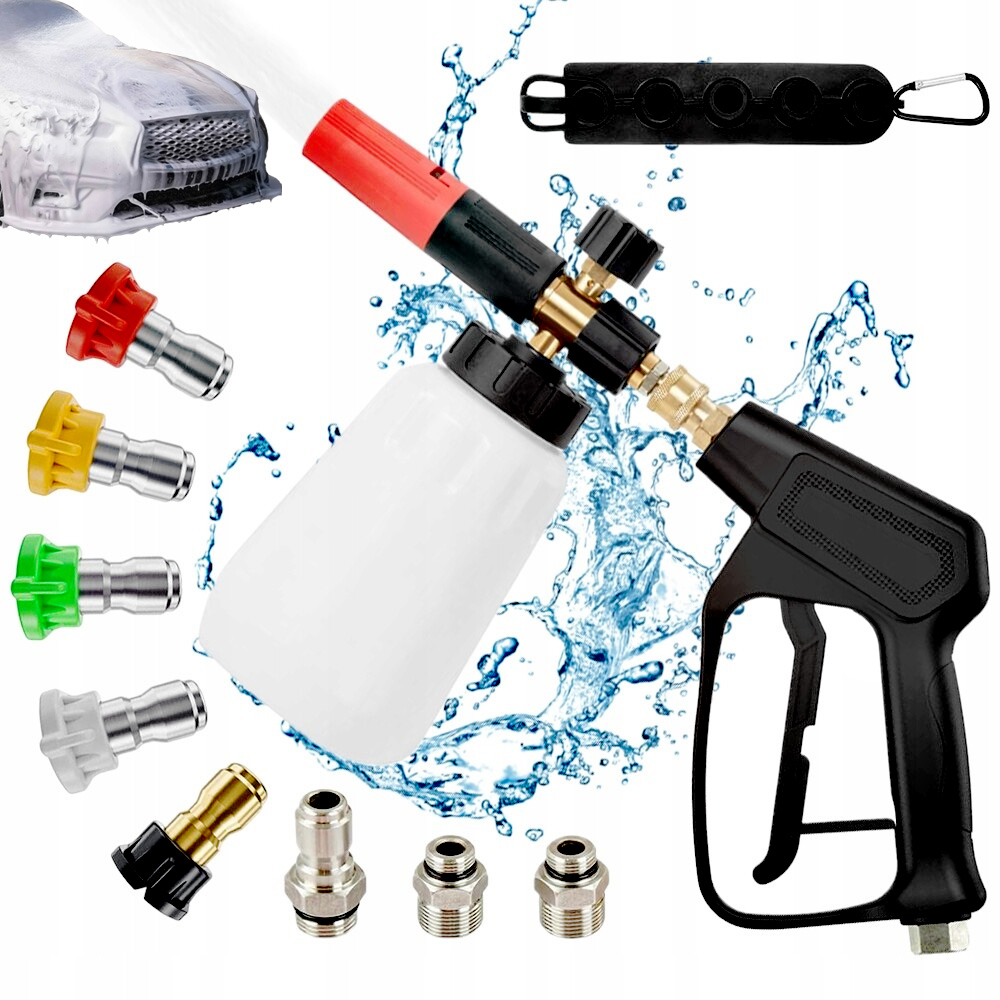 Vysokotlaký Rozprašovač Pěny 4000PSI 5 Trysek Pro Tlakovou Myčku 3GPM