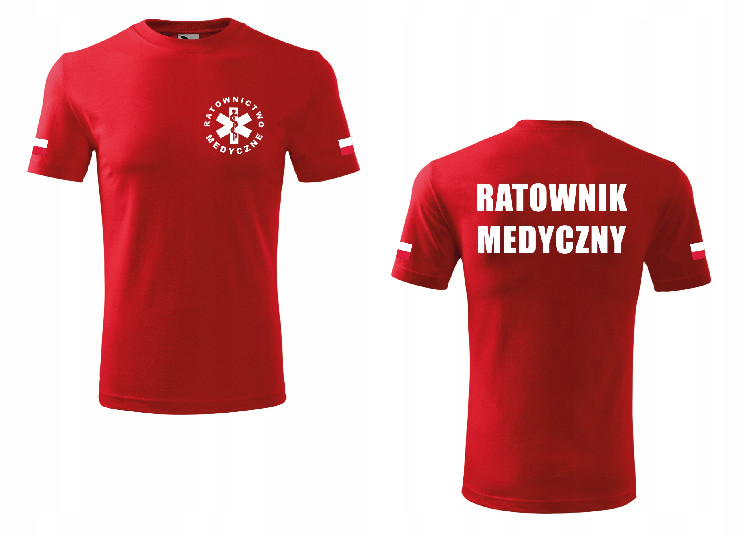 

Koszulka Ratownik Medyczny Flagi 190G Czerwona 3XL