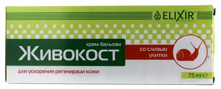 

Maść Żywokostowa ze Śluzem Ślimaka Eliksir 75ml