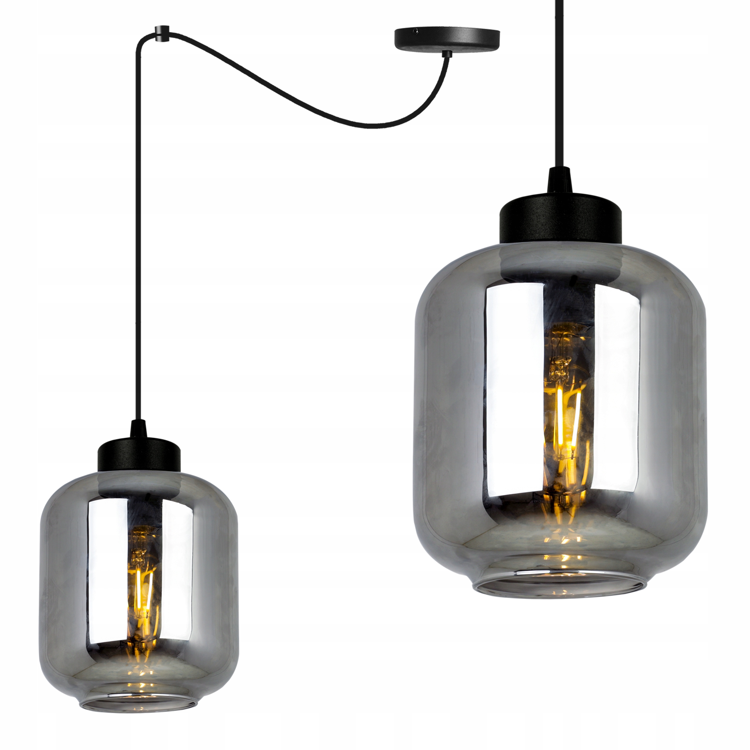 

Lampa Wisząca Nowoczesna Szklany Klosz