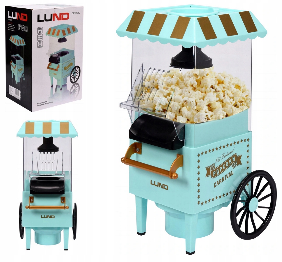 

Maszynka Do Popcornu Bez Tłuszczu Lund 1200w Retro