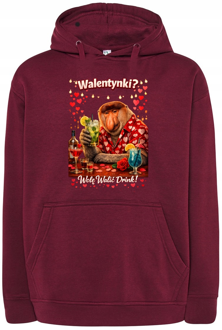 Mikina s kapucí na Valentýna? Raději praštím drinky Nositel vel. M