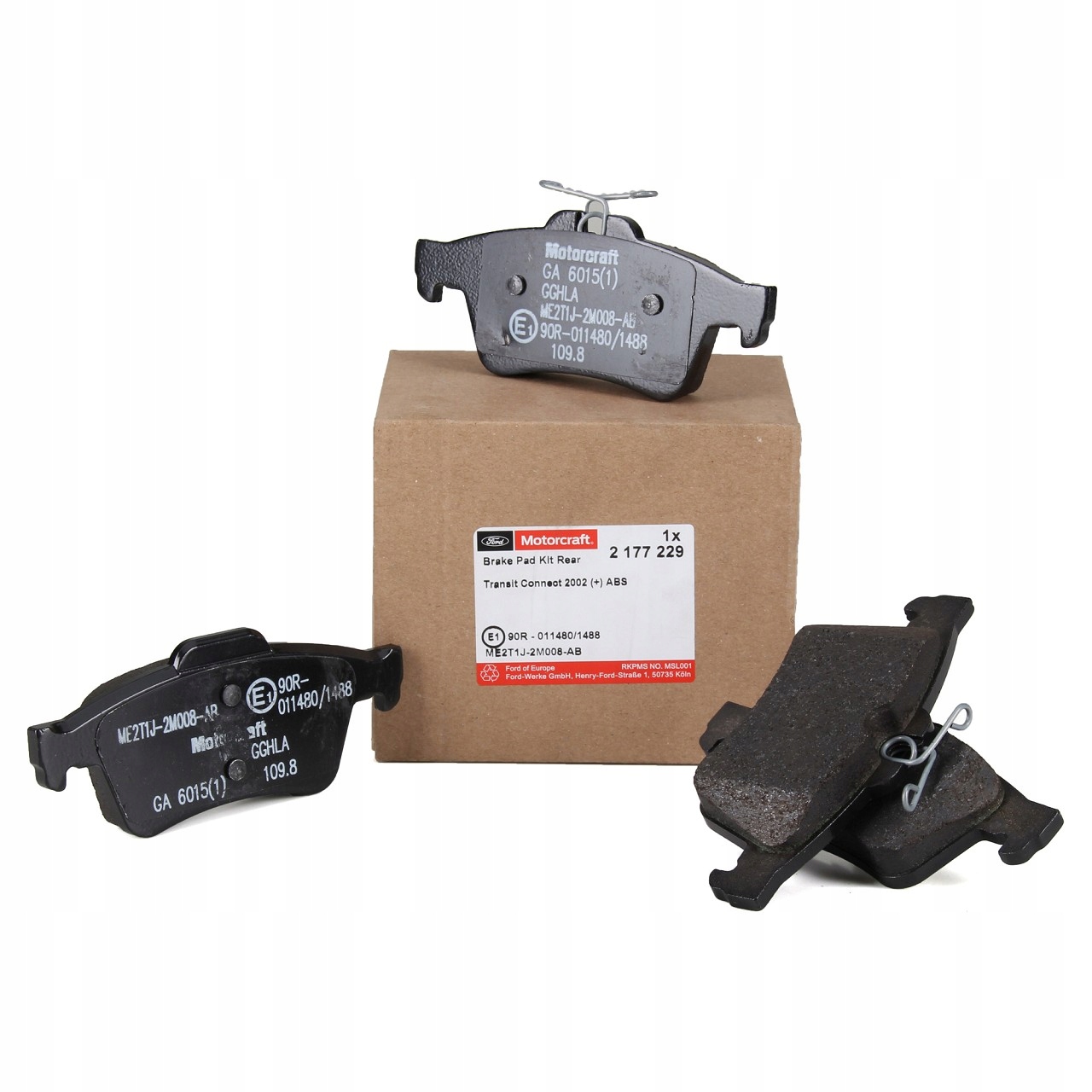 Ford Connect Brzdové Destičky Oe 2177229 Zadní Org
