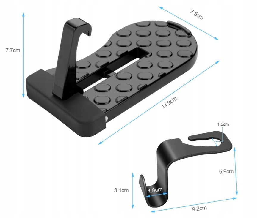 STOPIEŃ DO DRZWI SAMOCHODU BAGAŻNIKA PODEST + HAKI Producent części 3F Quality