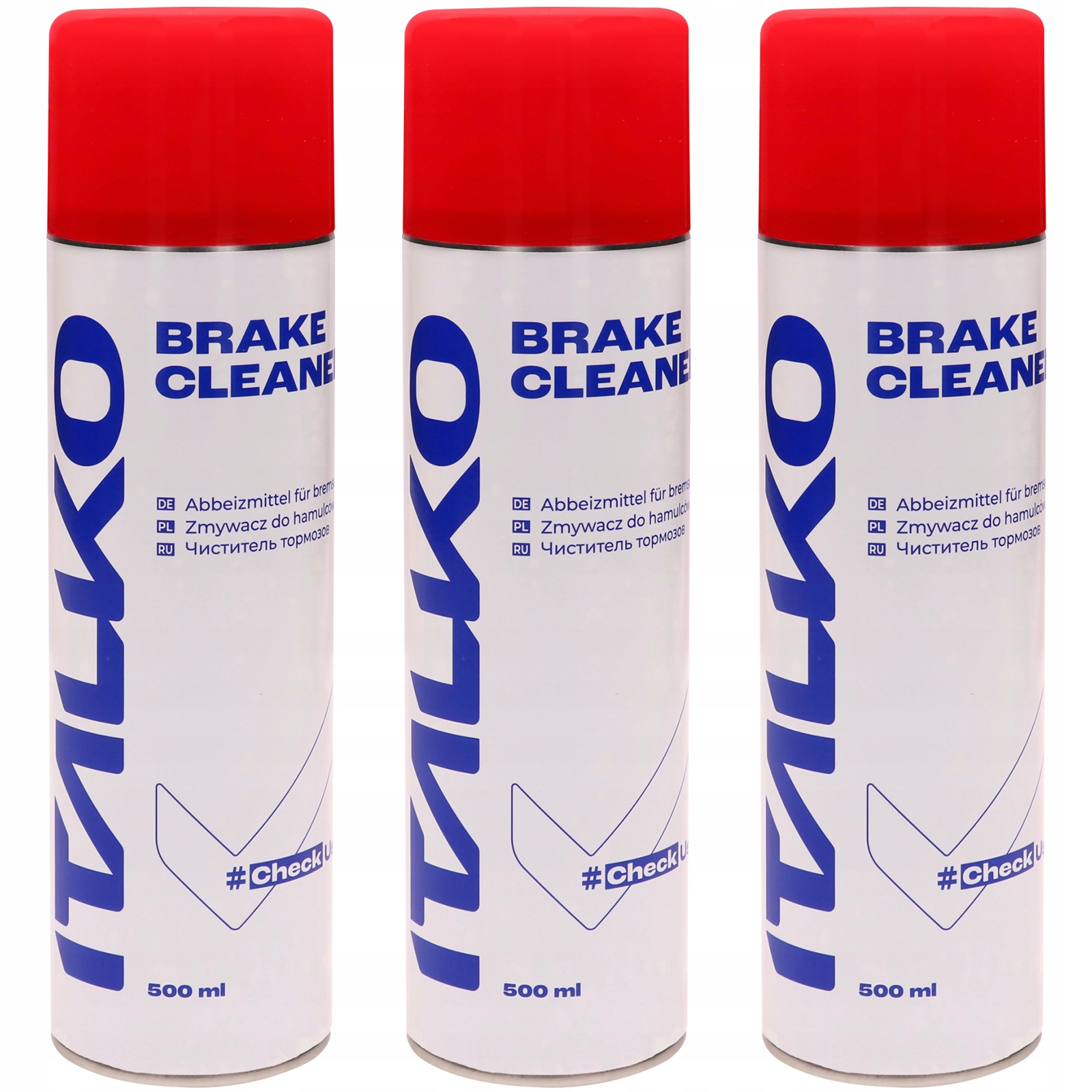 3x ZMYWACZ DO HAMULCÓW ODTŁUSZCZACZ DO TARCZ 500ml ITALKO