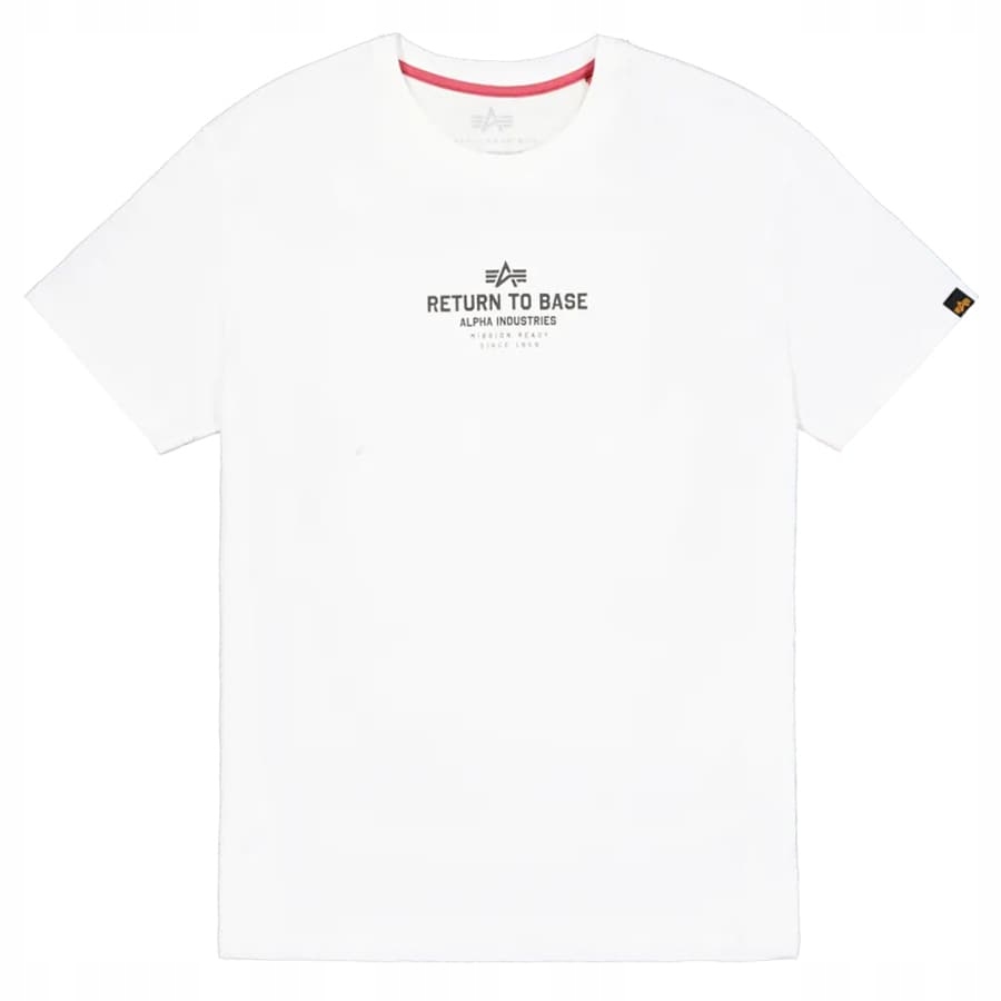 Tričko Bavlněné tričko Alpha Industries Return to Base White XXL