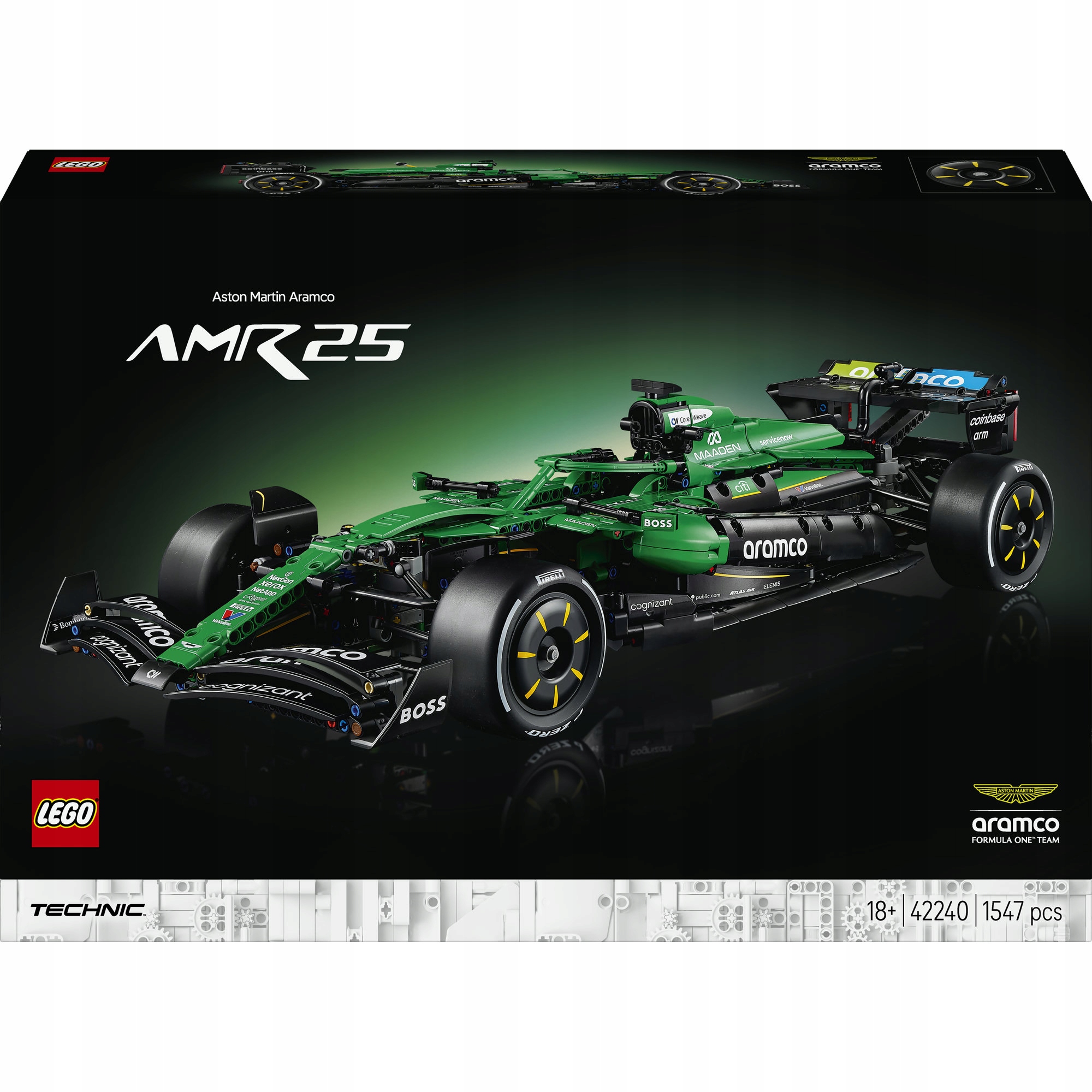 stavebnice Lego Technic 42240 Formule F1 Aston Martin Aramco AMR25