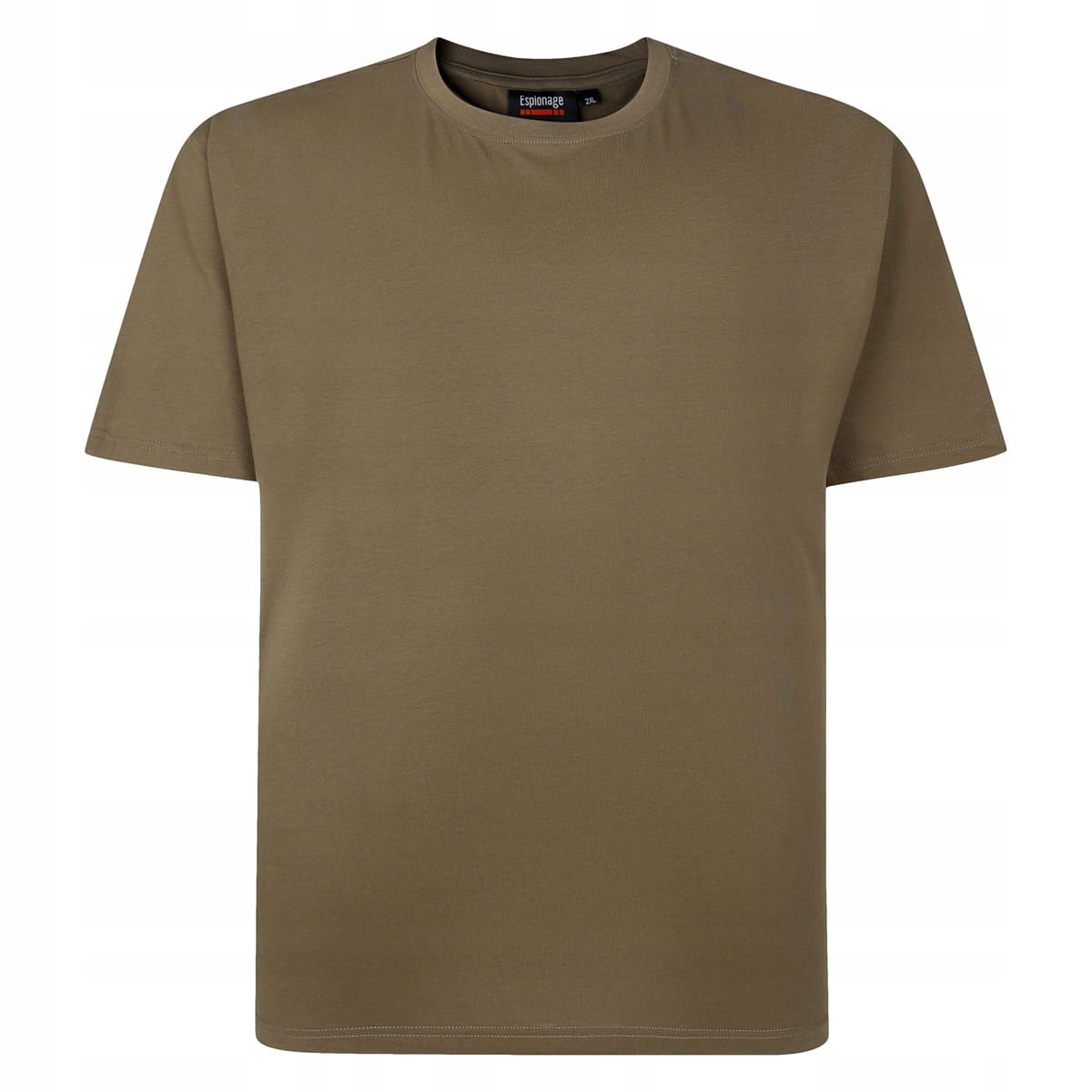 Pánské Tričko bez potisku, khaki, velká Espionage