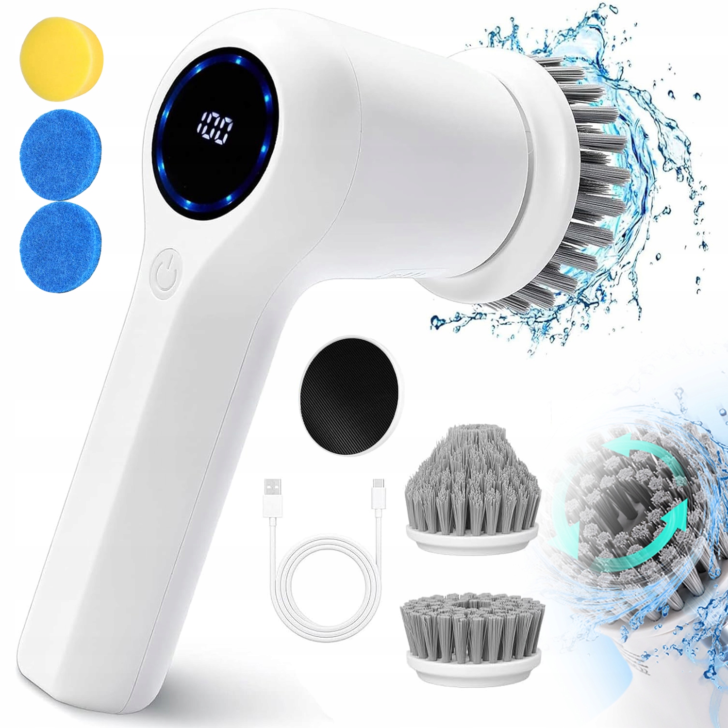 ELEKTRYCZNA PŁUCZKA WIRUJĄCA, BEZPRZEWODOWA RĘCZNA PŁUCZKA PRYSZNICOWA