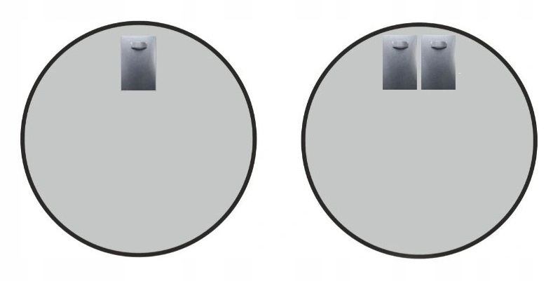 Rámované zrkadlo Round Loft 50 - 60 - 70 - 80 -90 Farba nábytku strieborná