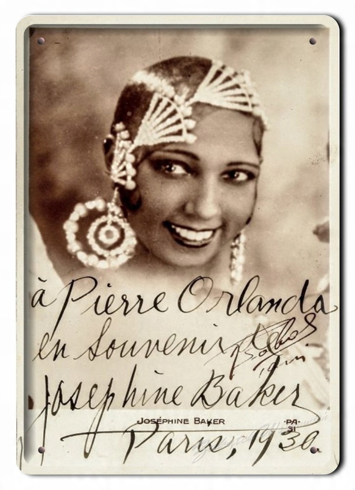 

Josephine Baker Metalowy Szyld Plakat Retro #01703
